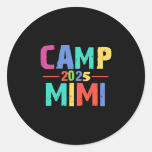 Mimi 2025 Family Vacation Matching Summer Camping Classic Round Sticker