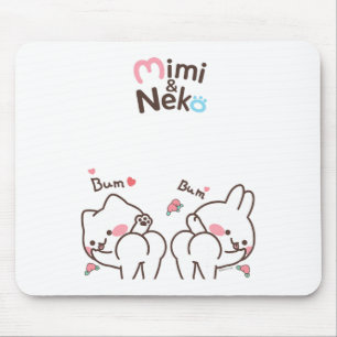 Mimi And Neko Bum Bum Dancing  Mouse Pad
