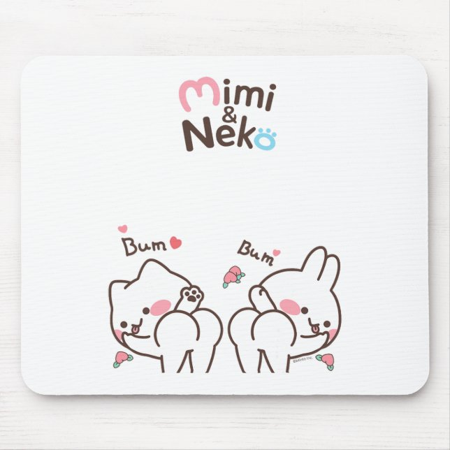Mimi And Neko Bum Bum Dancing  Mouse Pad (Front)
