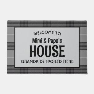 Mimi and Papa's House Grandkids Spoiled Here Doormat