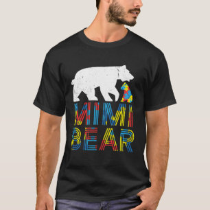 Mimi Bear Autism Awareness  Proud Autism T-Shirt