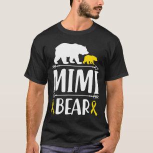 Mimi Bear Childhood Cancer Awareness Gift Mum Of A T-Shirt