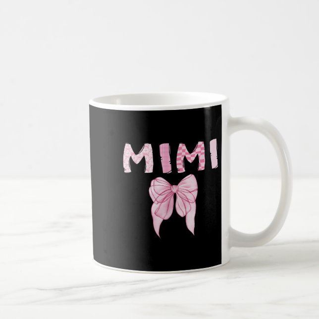Mimi Birthday Girl Matching Coquette Nk Bow  Coffee Mug (Right)