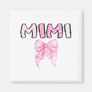 Mimi Birthday Girl Matching Coquette Nk Bow  Magnet