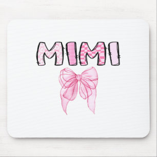 Mimi Birthday Girl Matching Coquette Nk Bow Mouse Pad