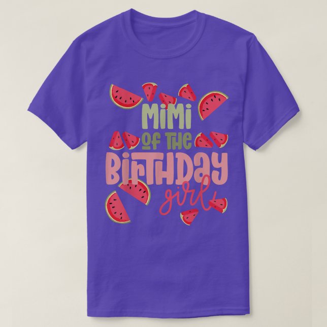 Mimi Birthday One in a Melon Watermelon Birthday G T-Shirt (Design Front)