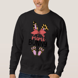 Mimi Bunny Ears Easter Family Matching Happy Easte Sweatshirt