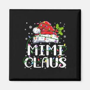 Mimi Claus Christmas Lights Pajama Family Matching Magnet
