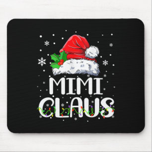 Mimi Claus Christmas Pajama Family Matching Xmas  Mouse Pad