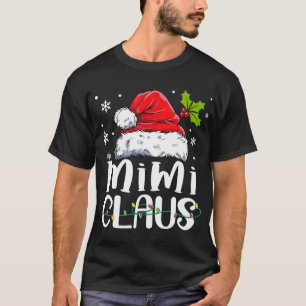 Mimi Claus Christmas Pajama Family Matching Xmas T-Shirt