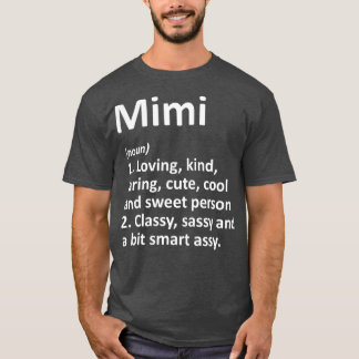 MIMI Definition Personalised Name Funny Birthday T-Shirt