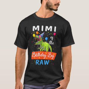 Mimi Dinosaur Shirt Funny Cute Birthday Boy Family