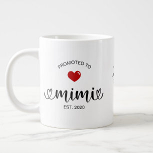 Mimi Established New Grandmother Gift Large Coffee Mug