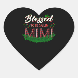 Mimi Gift   Blessed To Be Called Mimi Lover Heart Sticker