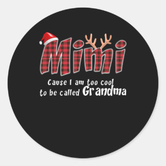 Mimi Gift |Mimi Christmas Great Grandma Mimi Lover Classic Round Sticker