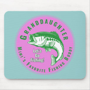 MIMI Granddaughter Is My Favorite Fishing Buddy Mouse Pad