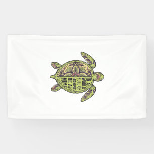 Mimi Grandma Sea Turtle Vintage Floral Shirt Desig Banner