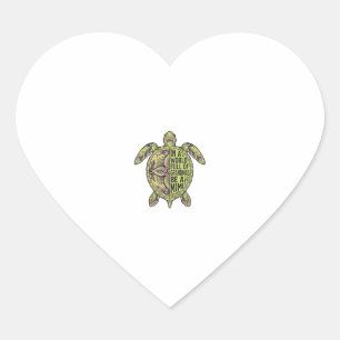 Mimi Grandma Sea Turtle Vintage Floral Shirt Desig Heart Sticker