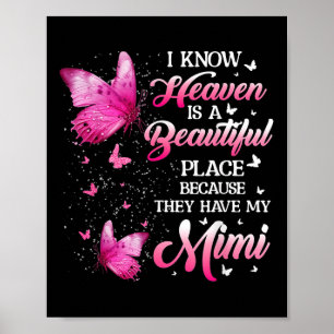 Mimi Is My Guardian Angel In Heaven Memorial Day Poster