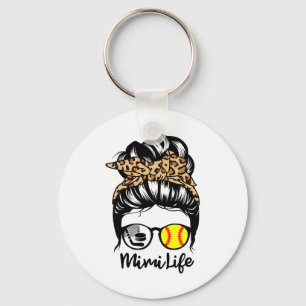 Mimi Life Messy Bun Hair Funny Softll Hockey Mimi Key Ring