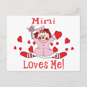 Mimi Love's me Rag Doll Postcard