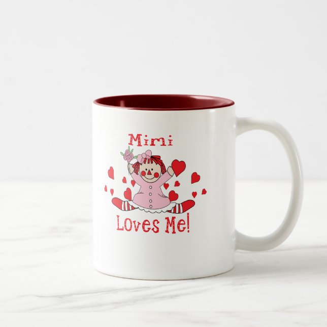 Mimi Love's me Rag Doll Two-Tone Coffee Mug (Right)
