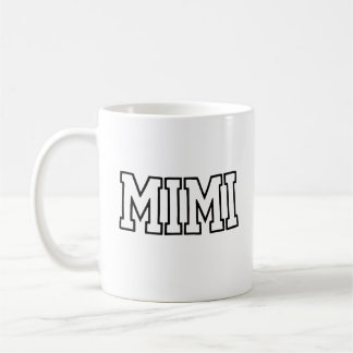 Mimi Name Typography Design Coffee Mug