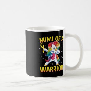 Mimi Of A Warrior Childhood Cancer Awareness Unico Coffee Mug