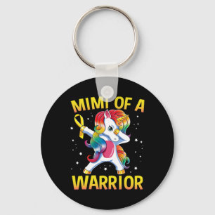 Mimi Of A Warrior Childhood Cancer Awareness Unico Key Ring
