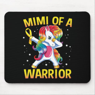 Mimi Of A Warrior Childhood Cancer Awareness Unico Mouse Pad