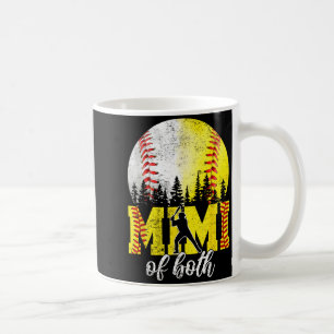 Mimi of Both Baseball Softball Mimi Mothers Day Coffee Mug