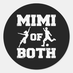 Mimi Of Both Dance And Soccer Funny Dancer Sport P Classic Round Sticker