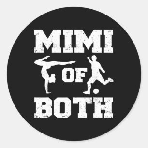 Mimi Of Both Gymnastics And Soccer Gymnast Sport P Classic Round Sticker