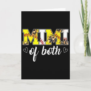 Mimi Of Both Leopard Game Day Sell Softll Mother's Card