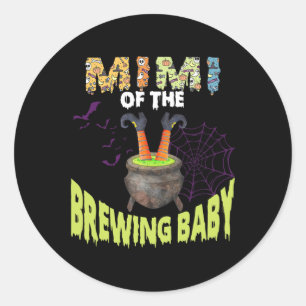 Mimi Of Brewing By Costume Halloween Matching Fami Classic Round Sticker