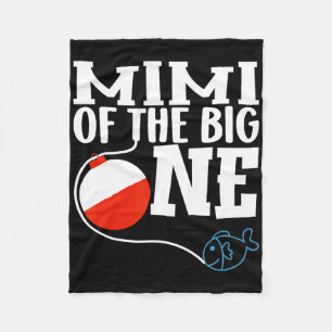 Mimi Of The Big One Fishing Boy First Birthday Ofi Fleece Blanket