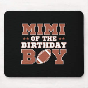 Mimi Of The Birthday Boy Football Kids 1st Bday Pa Mouse Pad