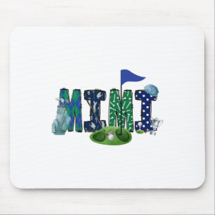 Mimi Of The Birthday Boy Golf Themed Matching Part Mouse Pad