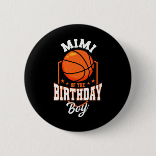 Mimi Of The Birthday Boy Sketll Theme Bday Party 6 Cm Round Badge