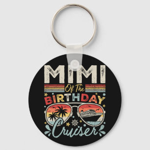 Mimi of the Birthday Cruiser Vacation Circle Key Ring