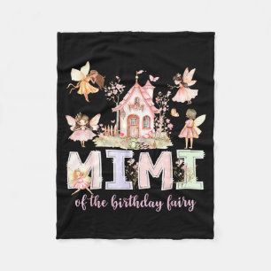 Mimi Of The Birthday Fairy Girl Magical Family Mat Fleece Blanket