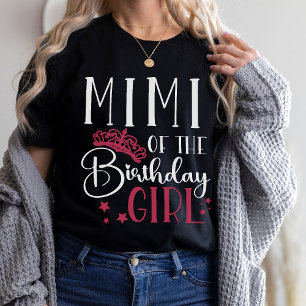 Mimi of the Birthday Girl Custom Matching Family T-Shirt