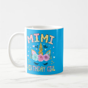 Mimi Of The Birthday Girl Unicorn Floral Family Coffee Mug