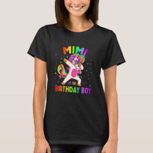 Mimi of the Birthday Party Boy Dabbing Unicorn T-Shirt