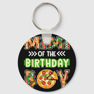 Mimi of the boy birthday boy pizza lover party key ring
