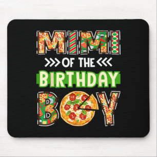 Mimi of the boy birthday boy pizza lover party mouse pad