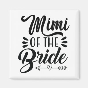 Mimi Of The Bride Wedding Party Family Grandpa Bac Magnet