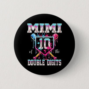 Mimi Of The Double Digits 10th Birthday Boy 6 Cm Round Badge