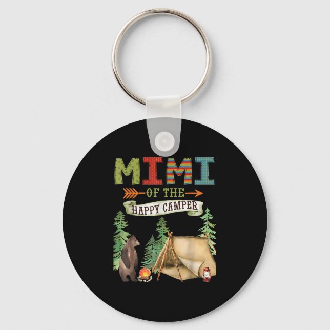 Mimi Of The Happy Camper First Birthday Camng  Key Ring (Front)