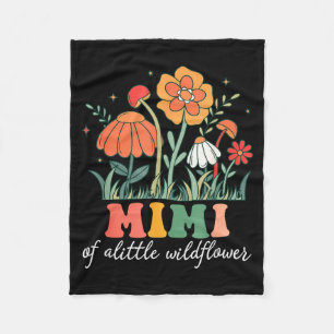 Mimi of the little wildflower baby birthday party fleece blanket